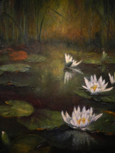 Waterlilies at Dusk 
18x24